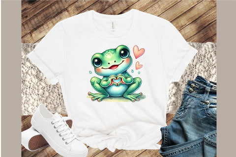 Cute Mother's Day Frogs Clipart Sublimation designartist 