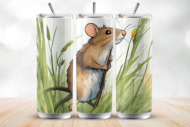 Cute Mouse 20Oz Tumbler Wrap Sublimation Design Sublimation MockupSvgVenue 