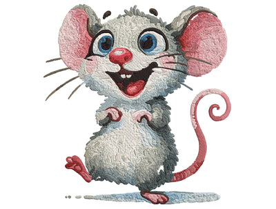 Cute Mouse Embroidery Design Embroidery/Applique DESIGNS designartist 