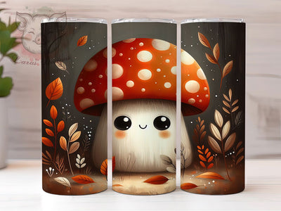 Cute Mushroom Ghost Halloween Tumbler Wrap, Cute Halloween Wrap, Kawaii Ghost PNG, 20OZ Sublimation Design, Whimsical Spooky Cup, Pastel Ghost And Mushrooms, Cozy Halloween Tumbler Sublimation Lara' s Designs 