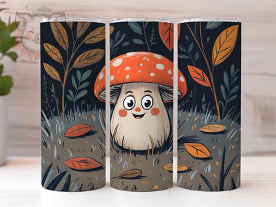 Cute Mushroom Ghost Halloween Tumbler Wrap, Cute Halloween Wrap, Kawaii Ghost PNG, 20OZ Sublimation Design, Whimsical Spooky Cup, Pastel Ghost And Mushrooms, Cozy Halloween Tumbler Sublimation Lara' s Designs 