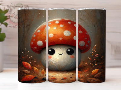 Cute Mushroom Ghost Halloween Tumbler Wrap, Cute Halloween Wrap, Kawaii Ghost PNG, 20OZ Sublimation Design, Whimsical Spooky Cup, Pastel Ghost And Mushrooms, Cozy Halloween Tumbler Sublimation Lara' s Designs 