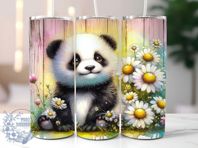 Cute Nature Panda Tumbler, Cute Panda Tumbler, Animal 20oz Wrap, Sublimation Design, Stylish Gift Idea, Nature Panda Wrap, Fun Panda Tumbler Sublimation ToriDesigns 