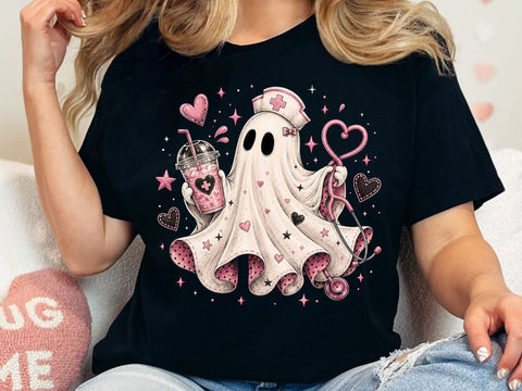 Cute Nurse Ghost Halloween Clipart PNG SVG artprintfile 