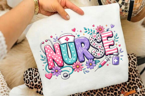 Cute Nurse PNG Design Clipart Sublimation SVGArt 