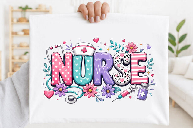 Cute Nurse PNG Design Clipart Sublimation SVGArt 
