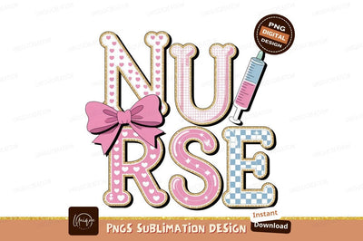 Cute Nurse Sublimation Png Graphic Design Sublimation Designangry 