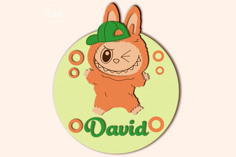 Cute Nursery Wall Plaque for Boys SVG LaserCutano 