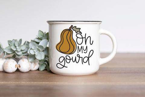 Cute Oh My Gourd SVG for Cricut, Funny Autumn PNG for Stickers, Sublimation, TShirts, & More, SVG Designing Digitals 