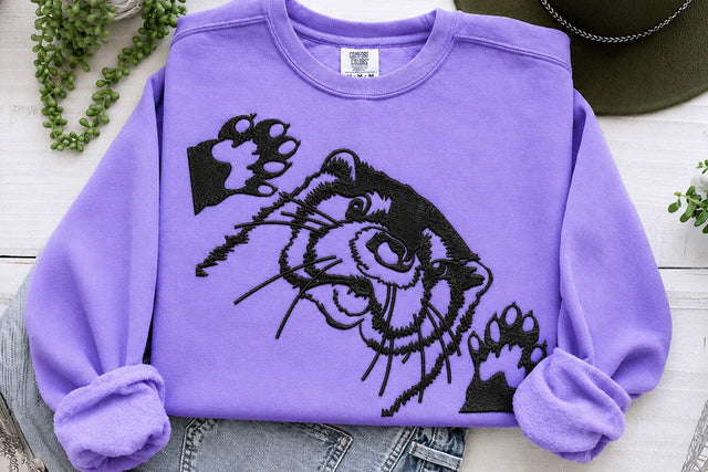 Cute Otter Embroidery, Peeking Otter, peekaboo, face, Animal lover Embroidery, funny shirt Embroidery, mustela, Head Embroidery/Applique DESIGNS DesignDestine 
