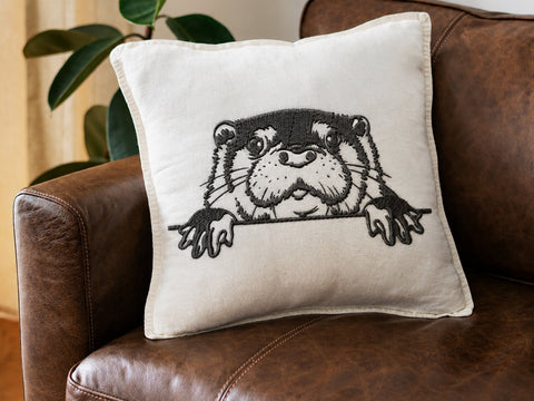 Cute Otter Embroidery, Peeking Otter, peekaboo, face, Animal lover Embroidery, funny shirt Embroidery, mustela, Head Embroidery/Applique DESIGNS DesignDestine 
