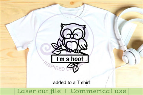 Cute owl personalized name sign laser cut SVG APInspireddesigns 