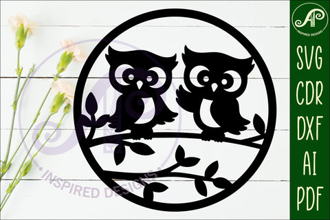 Cute owl wall sign, SVG file. vector sign SVG APInspireddesigns 