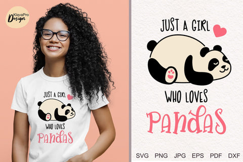 Cute Panda Bundle Svg, Lazy Panda funny Quotes SVG Klava P 