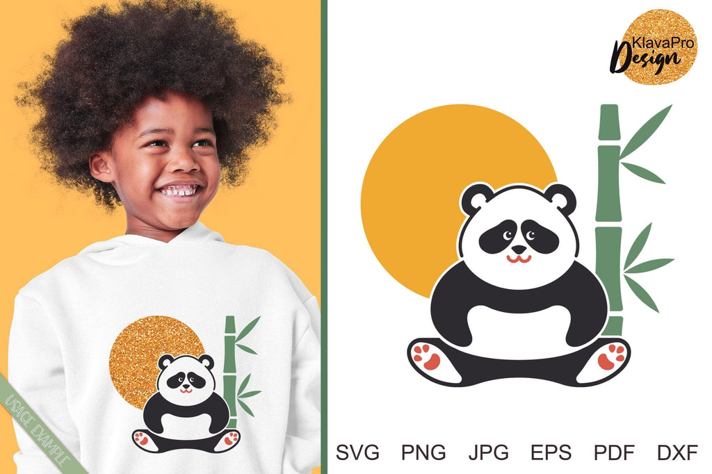 Cute Panda SVG | Panda layered cut file - So Fontsy