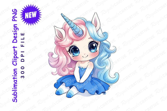 Cute Pastel Unicorn Girl Clipart Png Image Sublimation Regulrcrative 