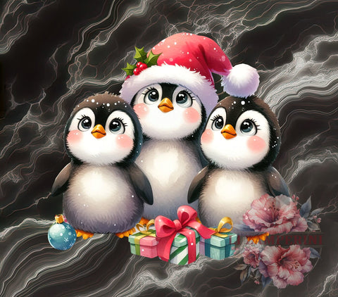 Cute Penguin, Christmas PNG, Digital Download, Sublimation Design, Holiday Decor, Winter Graphics, Adorable Penguin Art, Festive Illustration Sublimation Li Zamperini 