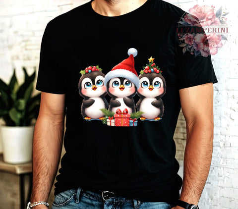 Cute Penguin, Christmas PNG, Digital Download, Sublimation Design, Holiday Decor, Winter Graphics, Adorable Penguin Art, Festive Illustration Sublimation Li Zamperini 