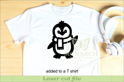 Cute Penguin SVG. Penguin Silhouettes for Christmas 2 SVG APInspireddesigns 