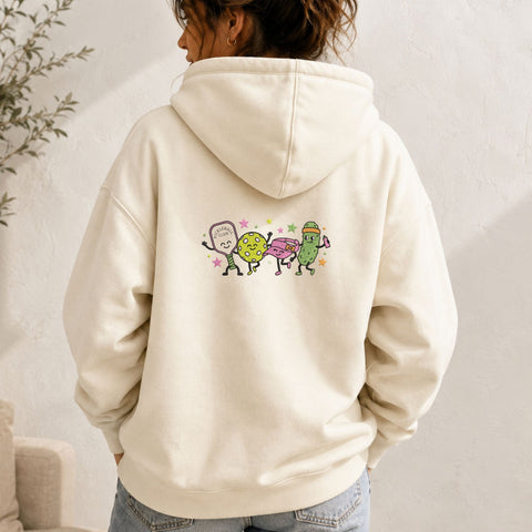 Cute Pickleball Club Machine Embroidery Design – Pickle Paddle Ball Cartoon Embroidery File Embroidery/Applique DESIGNS PatternFeed8 