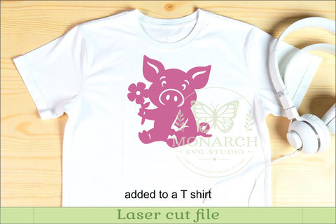 Cute Pig Silhouettes SVG Farm Animal Laser Cut Files 2 SVG APInspireddesigns 