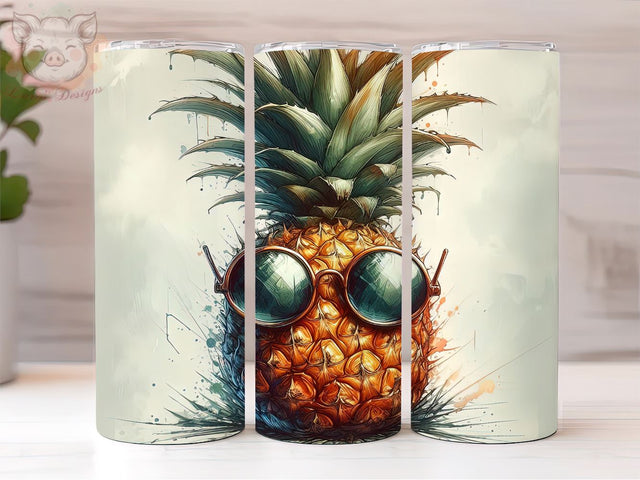 Cute Pineapple 20oz Tumbler Png, Pineapple Sublimation Design, Digital, Digital Download PNG Sublimation Lara' s Designs 