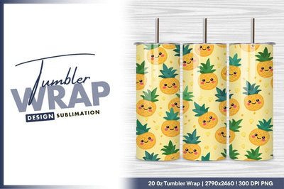 Cute Pineapple Seamless Pattern Sweet Background Design Sublimation Regulrcrative 