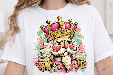 Cute Pink Nutcracker Sublimation Design SVG DesignDestine 