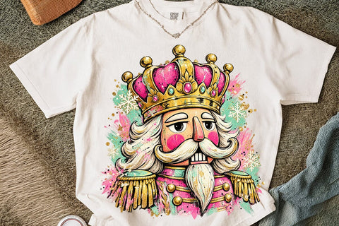 Cute Pink Nutcracker Sublimation Design SVG DesignDestine 