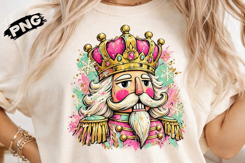 Cute Pink Nutcracker Sublimation Design SVG DesignDestine 