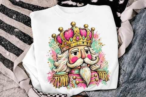 Cute Pink Nutcracker Sublimation Design SVG DesignDestine 