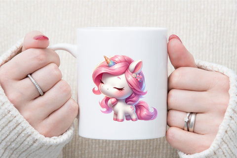 Cute Pink Unicorn Sublimation Clipart Sublimation designartist 