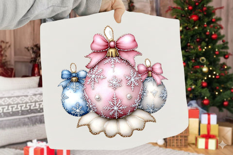 Cute Pinkmas Vintage Christmas Clipart Sublimation SVGArt 