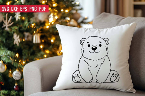 Cute polar bear SVG Bundle | Christmas SVG file SVG Irina Ostapenko 