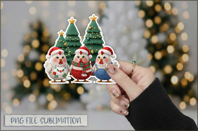 Cute Preppy Christmas Sticker PNG Sublimation Shetara Begum 