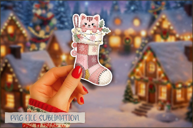 Cute Preppy Christmas Sticker PNG Sublimation Shetara Begum 