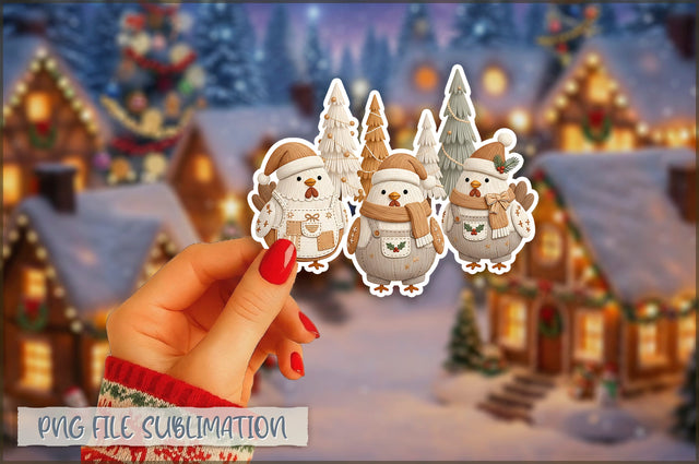 Cute Preppy Christmas Sticker PNG Sublimation Shetara Begum 