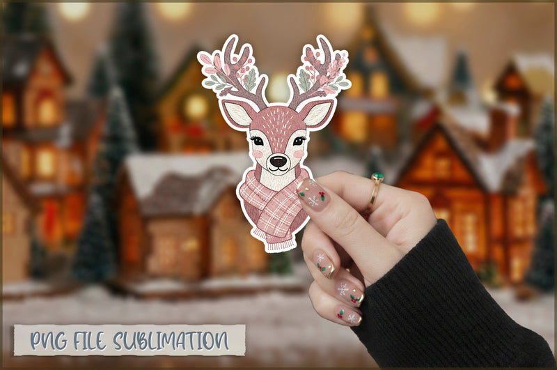 Cute Preppy Christmas Sticker PNG Sublimation Shetara Begum 