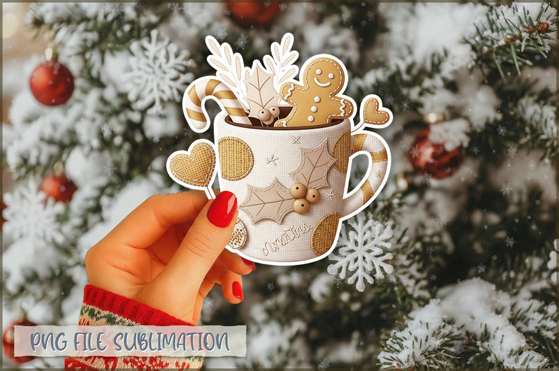 Cute Preppy Christmas Sticker PNG Sublimation Shetara Begum 