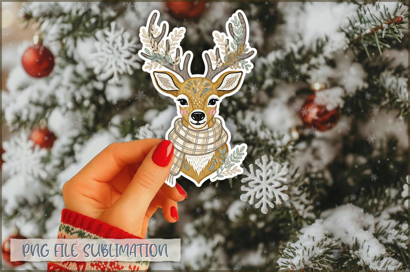 Cute Preppy Christmas Sticker PNG Sublimation Shetara Begum 