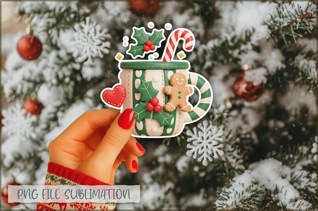 Cute Preppy Christmas Sticker PNG Sublimation Shetara Begum 