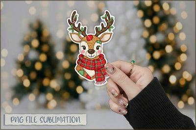 Cute Preppy Christmas Sticker PNG Sublimation Shetara Begum 
