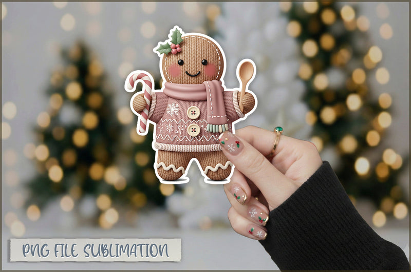 Cute Preppy Christmas Sticker PNG Sublimation Shetara Begum 