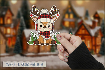 Cute Preppy Christmas Sticker PNG Sublimation Shetara Begum 