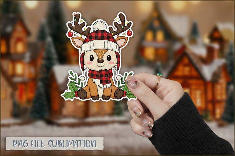 Cute Preppy Christmas Sticker PNG Sublimation Shetara Begum 