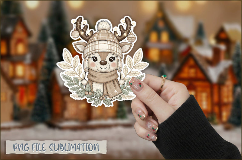 Cute Preppy Christmas Sticker PNG Sublimation Shetara Begum 