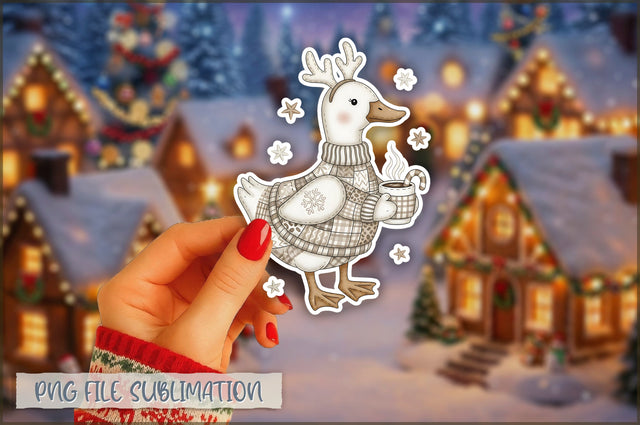 Cute Preppy Christmas Sticker PNG Sublimation Shetara Begum 