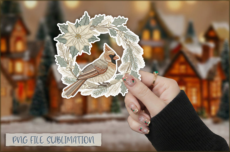 Cute Preppy Christmas Sticker PNG Sublimation Shetara Begum 