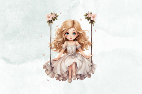 Cute Princess Sublimation Clipart Bundle Sublimation Designangry 