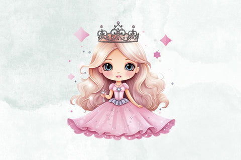 Cute Princess Sublimation Clipart Bundle Sublimation Designangry 